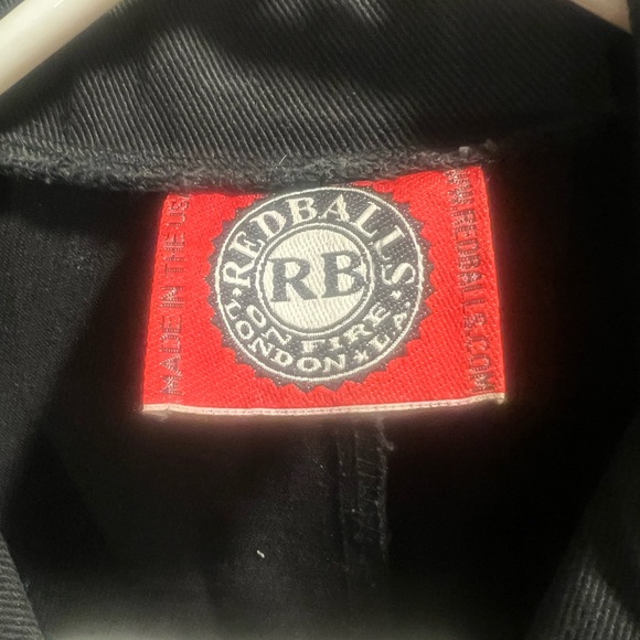 *Vintage* Redballs Black Tri-Buckle Trench Coat Pleather - Size M - *RARE FIND* - Picture 2 of 14